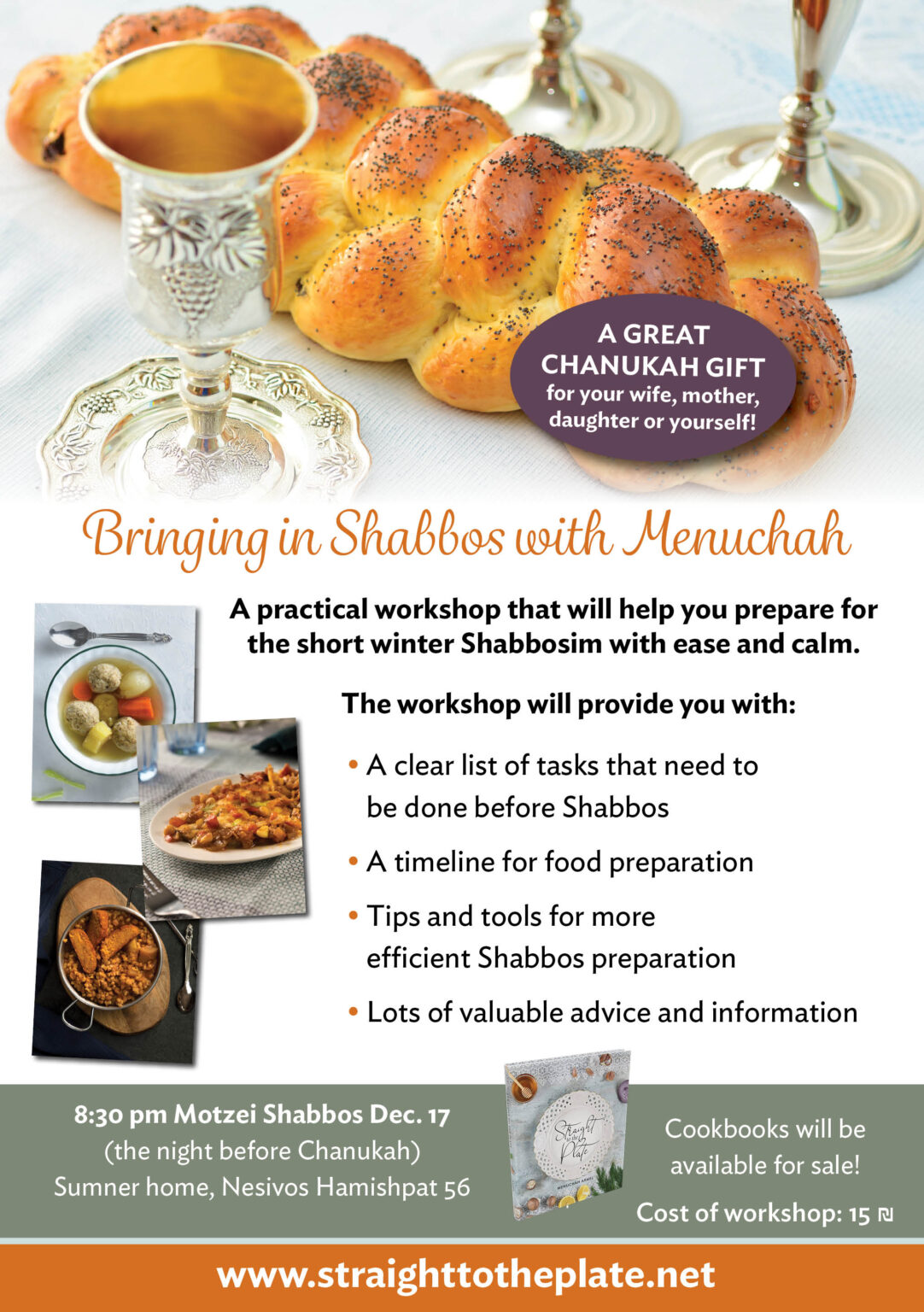 Bringing in Shabbos with Menuchah Straight to the Plate